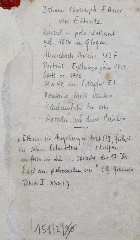Große Abbildung Nr.2: 125-1542 (Ettner,J.C.).: (Medizin)