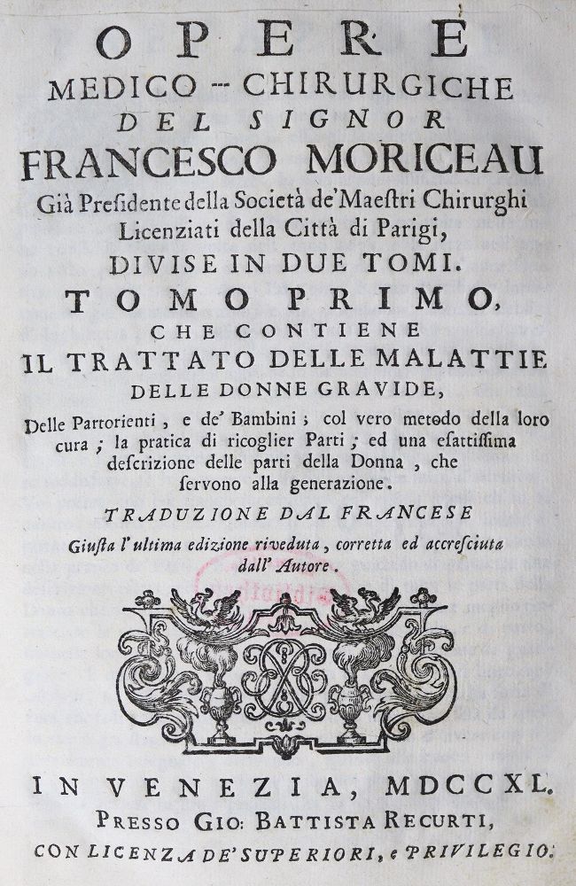Große Abbildung Nr.1: 125-1555 Mauriceau,F.: (Medizin, Gynäkologie)