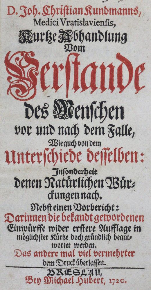 Große Abbildung Nr.1: 125-1567 Kundmann,J.C.: (Medizin)