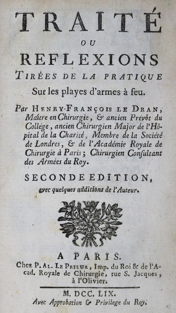 Große Abbildung Nr.1: 125-1571 Le Dran,H.F.: (Medizin)