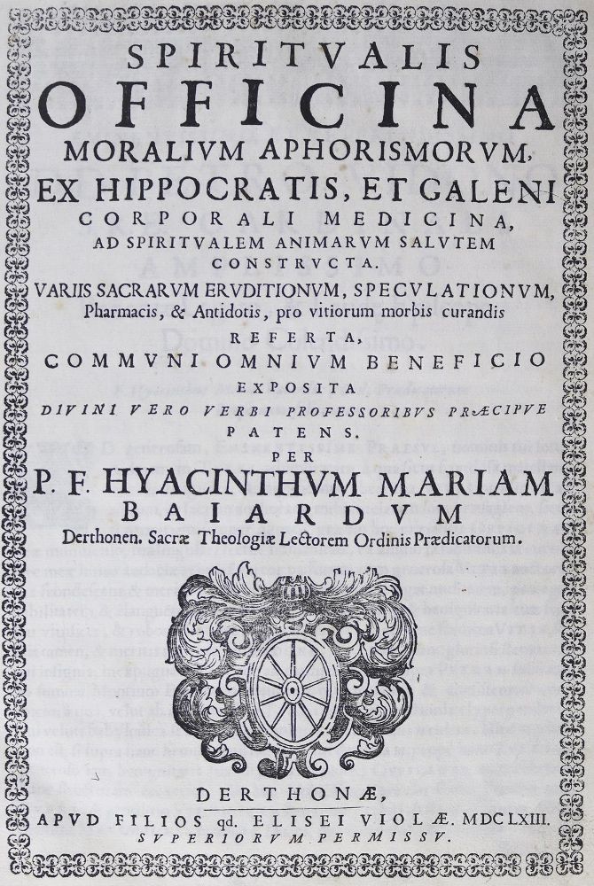 Große Abbildung Nr.2: 125-16 Baiardi,G.M.: (Alte Drucke, Handschriften und Theologie)