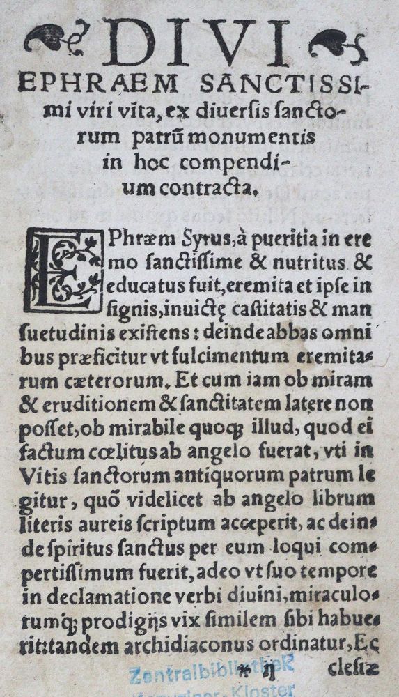 Große Abbildung Nr.1: 125-161 (Ephraem,S.: (Alte Drucke, Handschriften und Theologie)