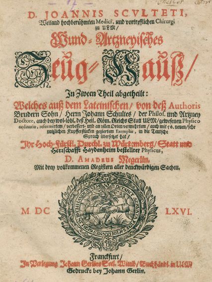 Große Abbildung Nr.1: 125-1618 Scultetus (Schultes),J.: (Medizin)