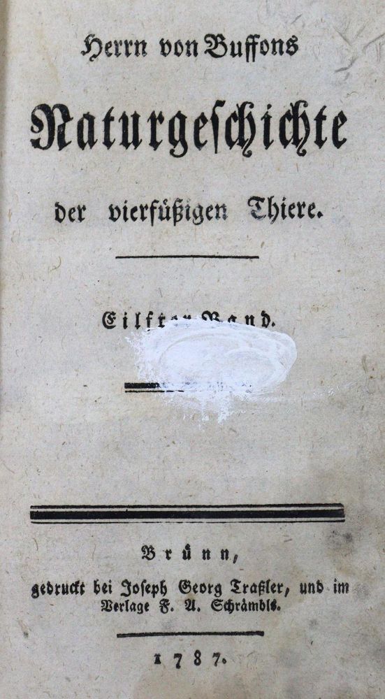 Große Abbildung Nr.2: 125-1638 Buffon,(G.L.L.de.).: (Zoologie)