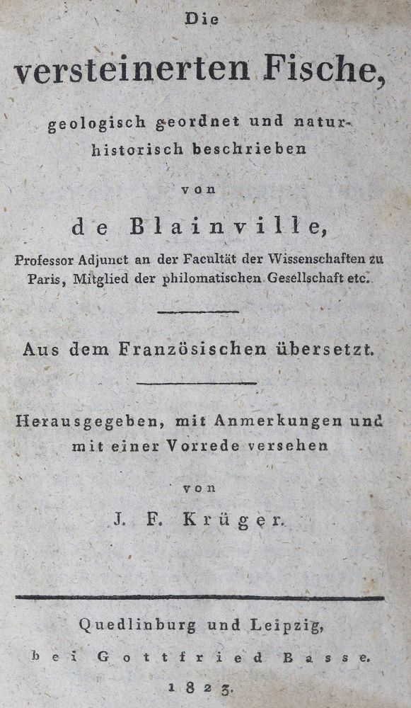 Große Abbildung Nr.1: 125-1643 (Ducrotay) de Blainville,(H.M.).: (Zoologie, Fische)