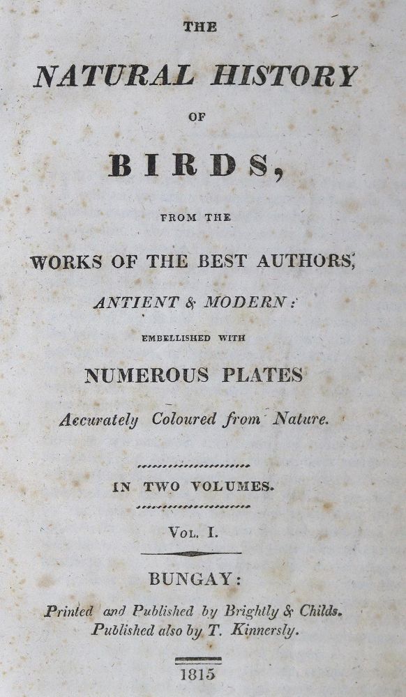 Große Abbildung Nr.1: 125-1657 Natural History of Birds, The.: (Zoologie, Vögel)