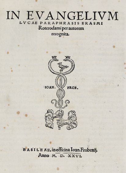 Große Abbildung Nr.1: 125-166 Erasmus von Rotterdam,D.: (Alte Drucke, Handschriften und Theologie)