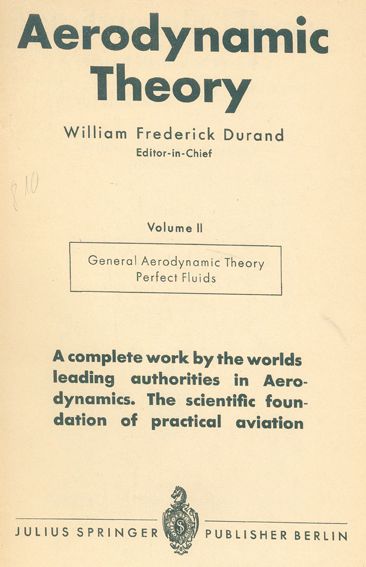 Große Abbildung Nr.1: 125-1662 Durand,W.F.: (Verschiedene Gebiete - Varia, Aeronautik)