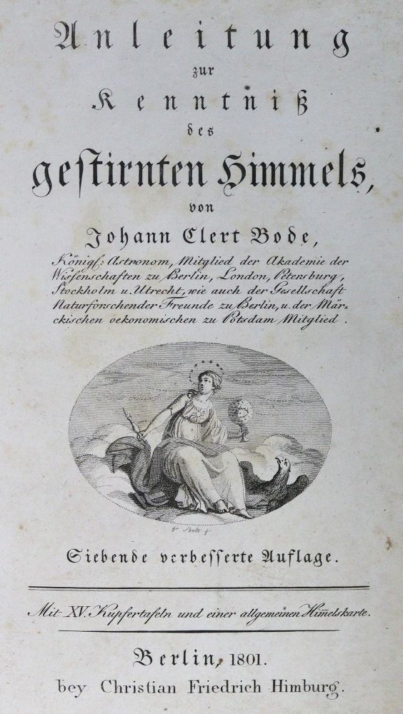 Große Abbildung Nr.1: 125-1669 Bode,J.E.: (Verschiedene Gebiete - Varia, Astronomie)