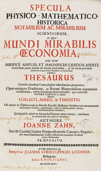Große Abbildung Nr.1: 125-1675 Zahn,J.: (Verschiedene Gebiete - Varia, Astronomie)