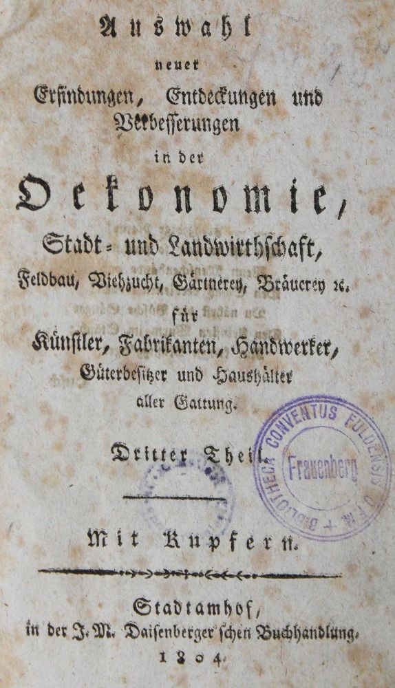Große Abbildung Nr.1: 125-1676 Auswahl neuer Erfindungen,: (Verschiedene Gebiete - Varia)