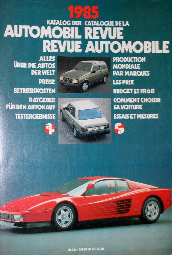 Große Abbildung Nr.1: 125-1677 Automobil Revue.: (Verschiedene Gebiete - Varia, Auto)