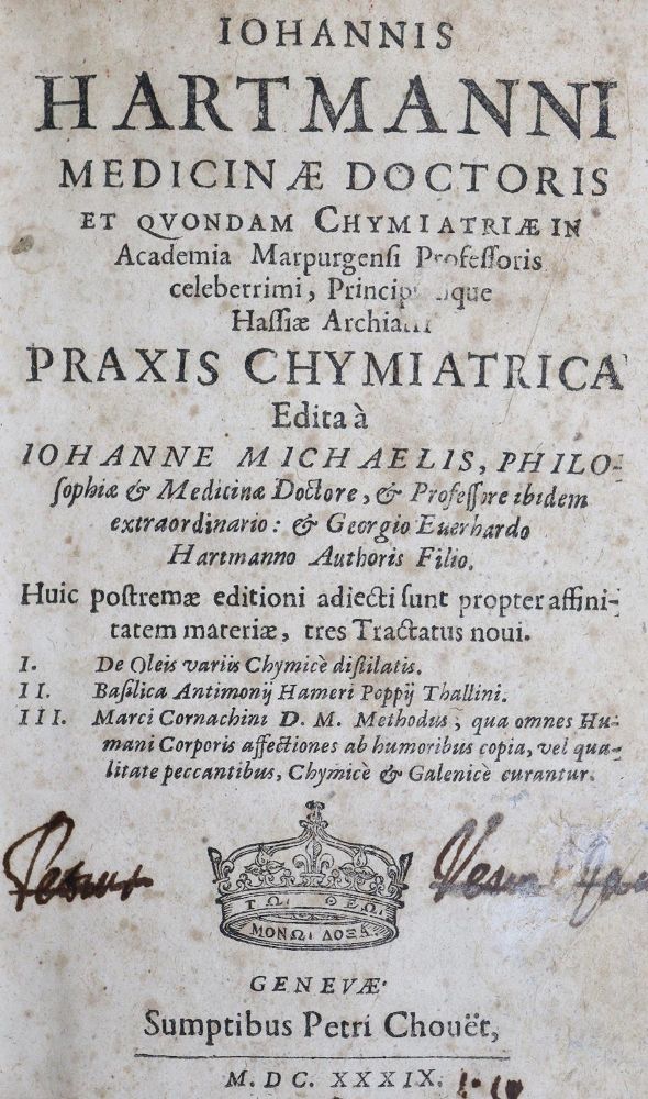 Große Abbildung Nr.1: 125-1688 Hartmann,J.: (Verschiedene Gebiete - Varia, Chemie)