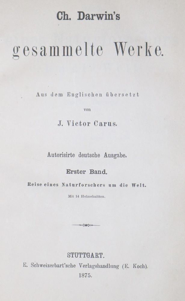 Große Abbildung Nr.1: 125-1690 Darwin,C.: (Verschiedene Gebiete - Varia)
