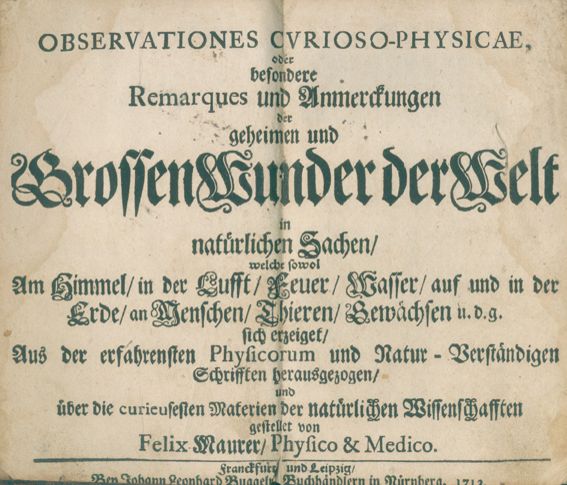 Große Abbildung Nr.1: 125-1712 Maurer,F.: (Verschiedene Gebiete - Varia)