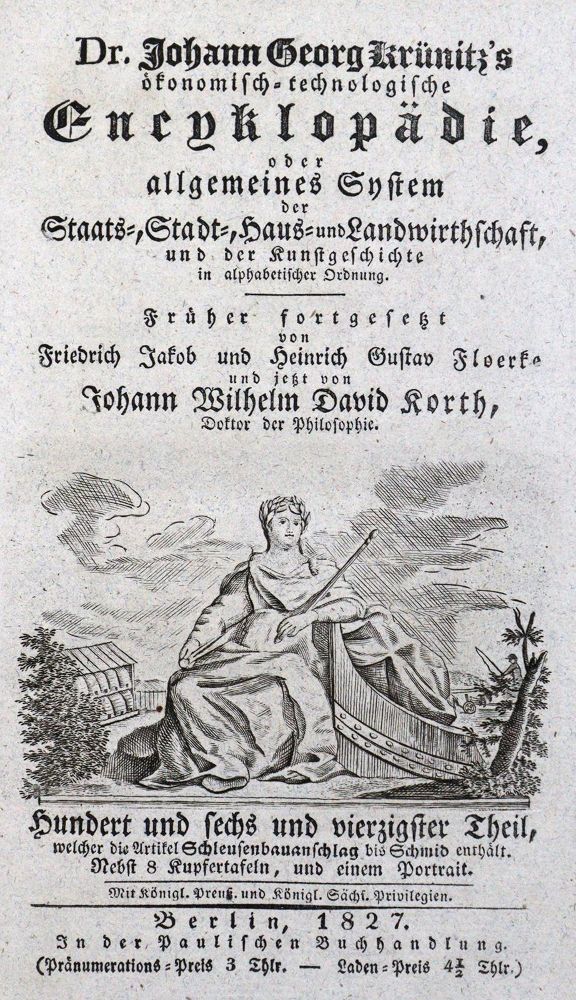 Große Abbildung Nr.1: 125-1714 Krünitz,J.G.: (Verschiedene Gebiete - Varia, Metallverarbeitung)