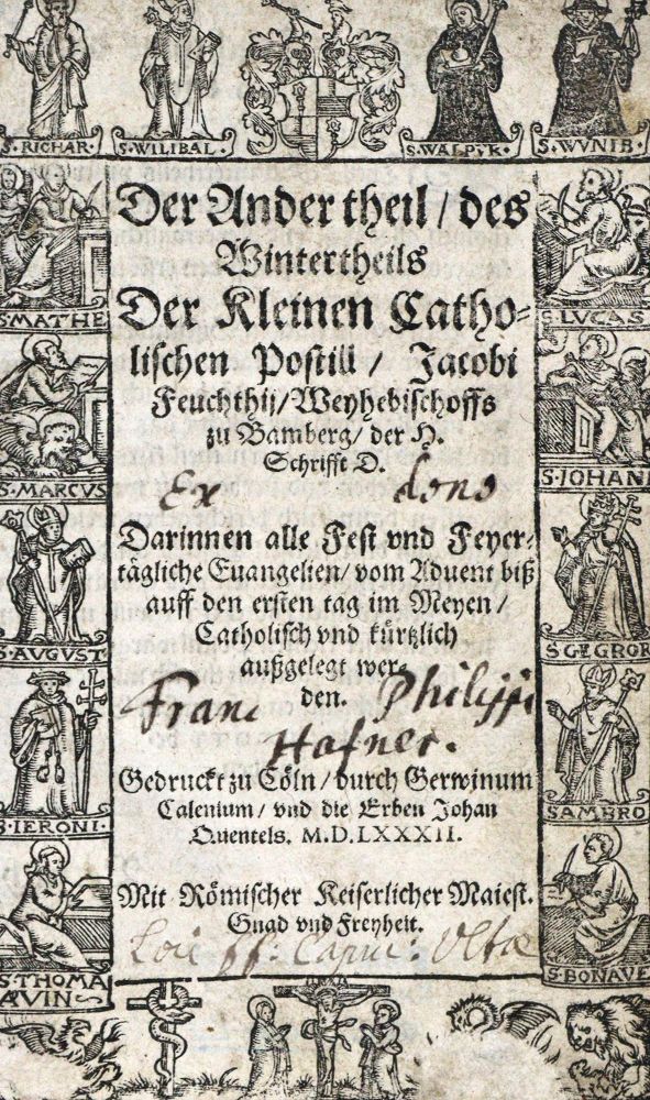 Große Abbildung Nr.1: 125-172 Feucht,J.: (Alte Drucke, Handschriften und Theologie)