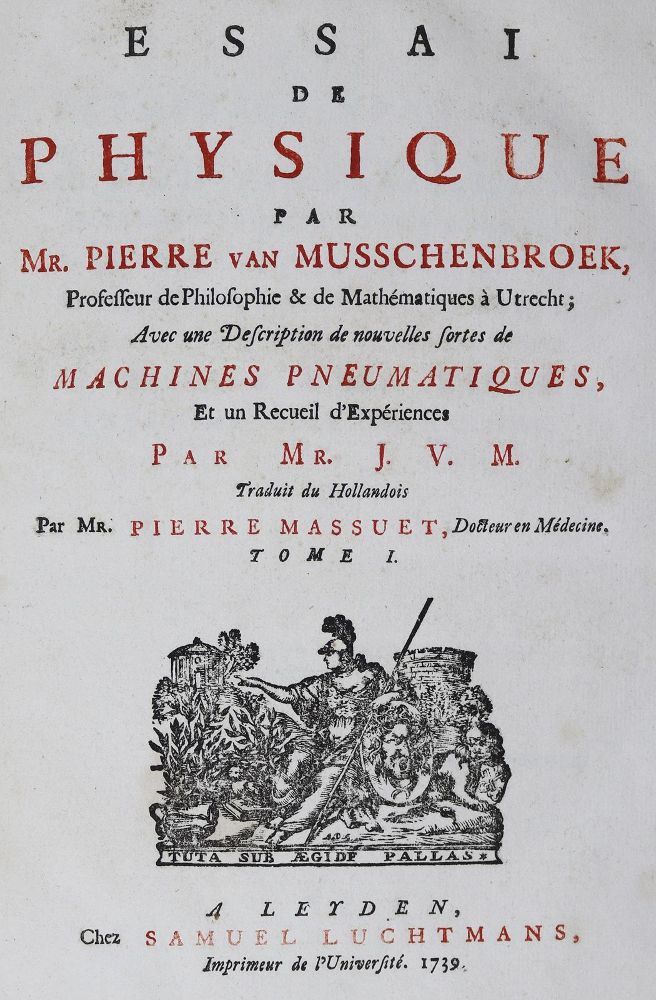 Große Abbildung Nr.2: 125-1721 Musschenbroek,P.van.: (Verschiedene Gebiete - Varia, Physik)