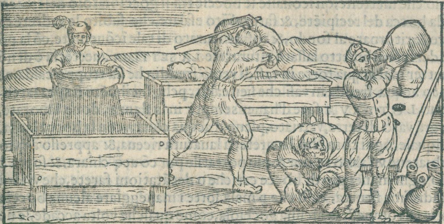 Große Abbildung Nr.1: 125-1724 Biringuccio,V.: (Verschiedene Gebiete - Varia, Pyrotechnik)
