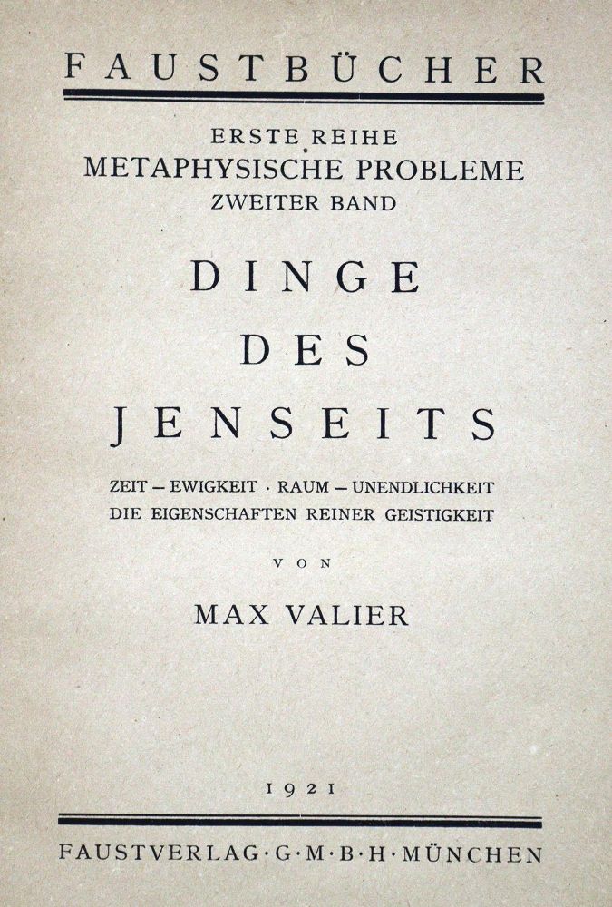 Große Abbildung Nr.1: 125-1738 Valier,M.: (Verschiedene Gebiete - Varia)