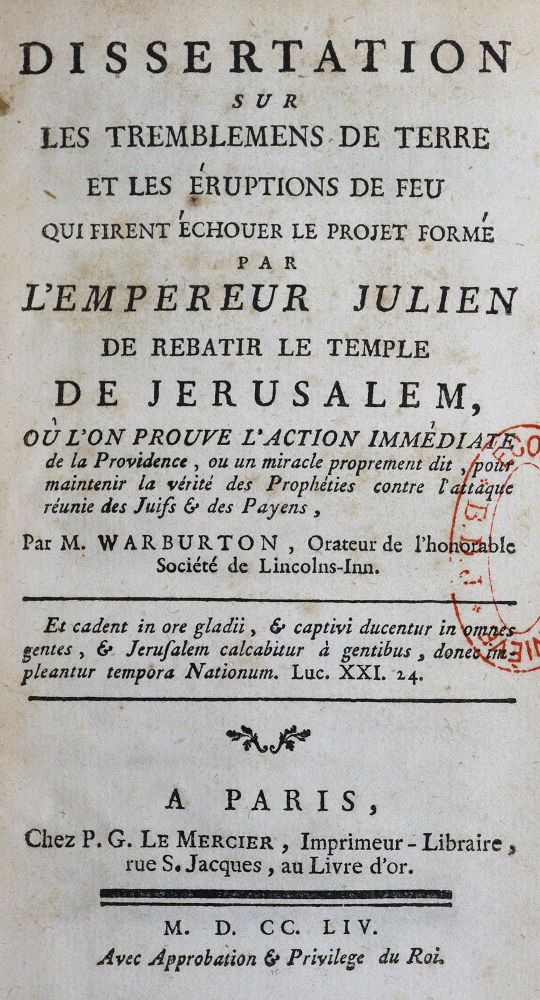 Große Abbildung Nr.1: 125-1739 Warburton,W.: (Verschiedene Gebiete - Varia)