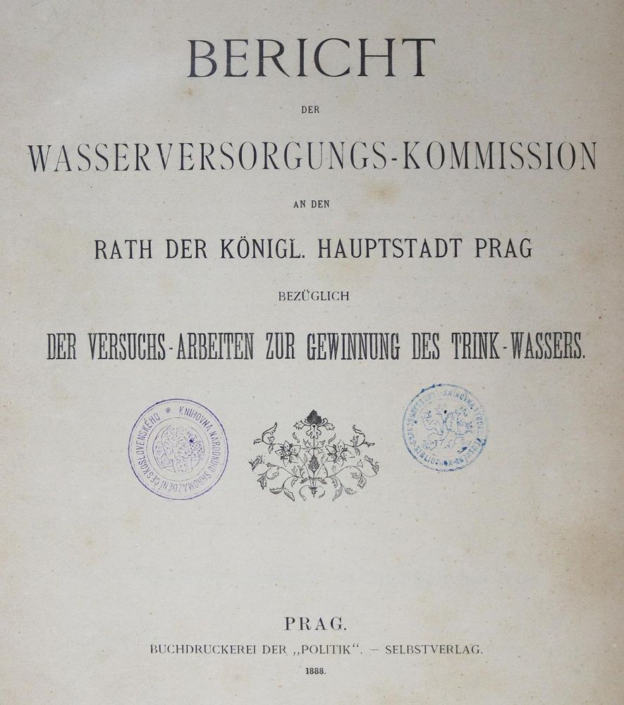 Große Abbildung Nr.1: 125-1740 Prag.: (Verschiedene Gebiete - Varia, Wasserversorgung)