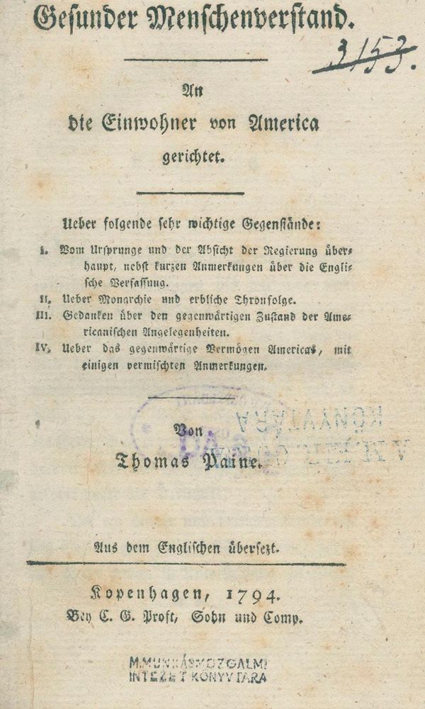 Große Abbildung Nr.1: 125-1759 Paine,T.: (Amerika)