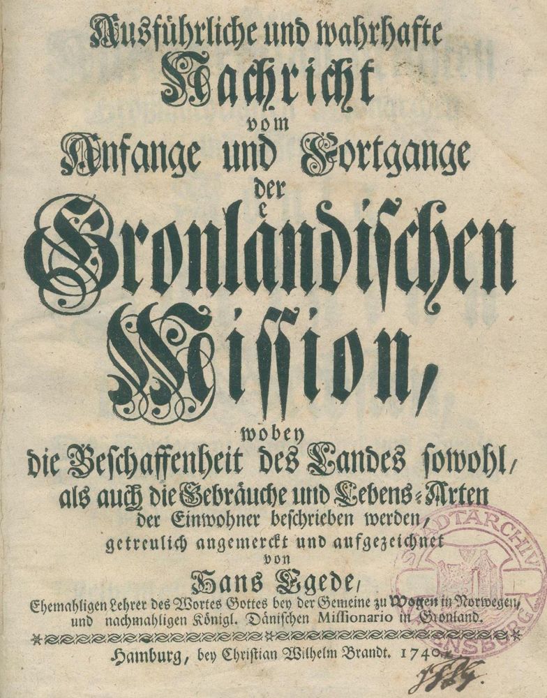 Große Abbildung Nr.1: 125-1761 Egede,H.: (Arktis-Antarktis-Nordländer)