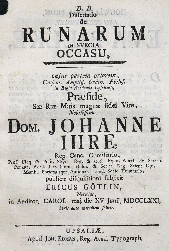 Große Abbildung Nr.1: 125-1767 Götlin,E.: (Arktis-Antarktis-Nordländer, Runen)