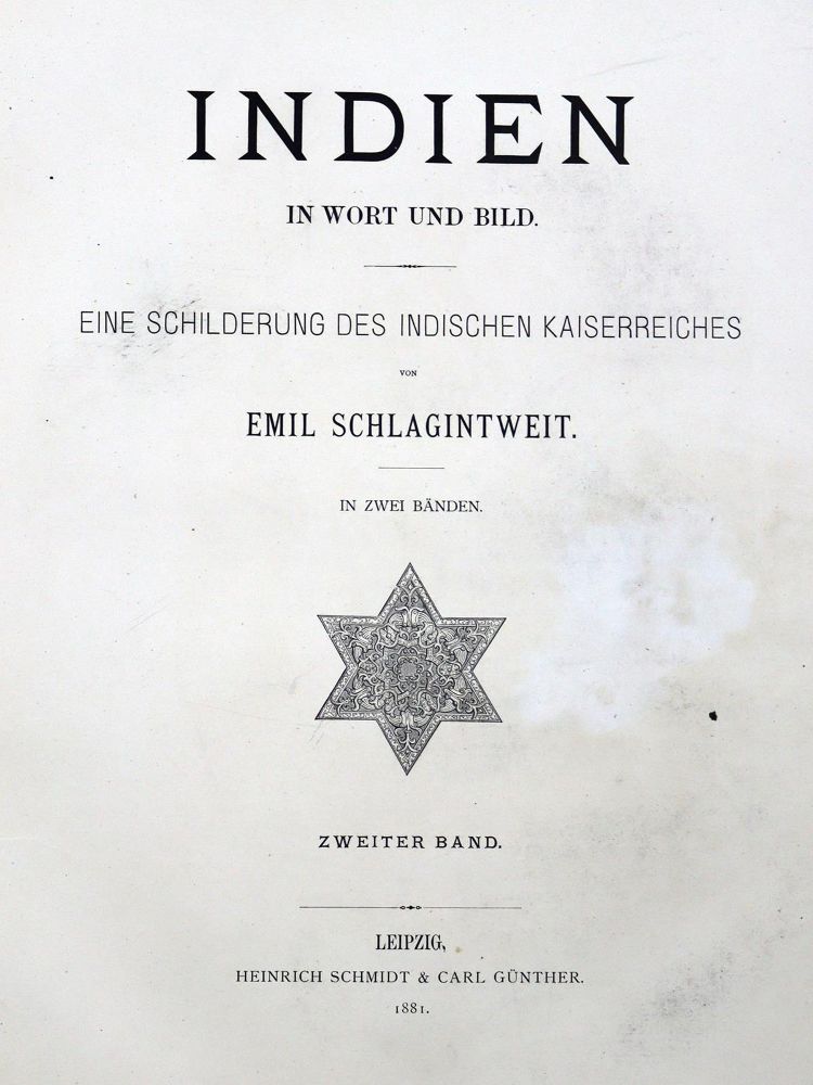 Große Abbildung Nr.4: 125-1777 Schlagintweit,E.: (Asien, Indien)