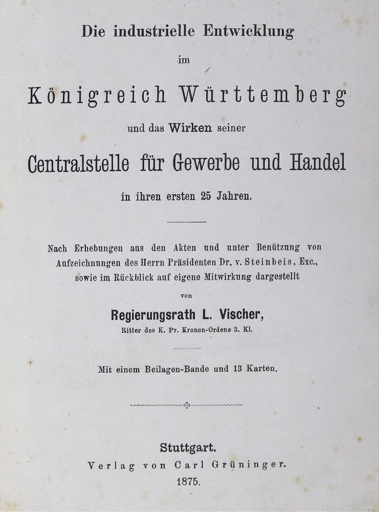 Große Abbildung Nr.1: 125-1799 Vischer,L.: (Deutschland, Baden-Württemberg)