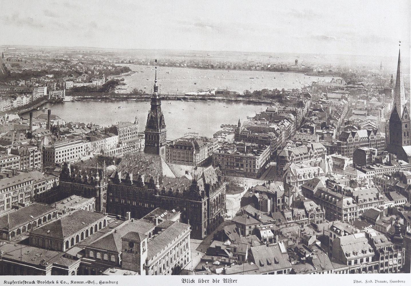 Große Abbildung Nr.1: 125-1836 Hamburg und seine Bauten: (Deutschland, Hamburg)