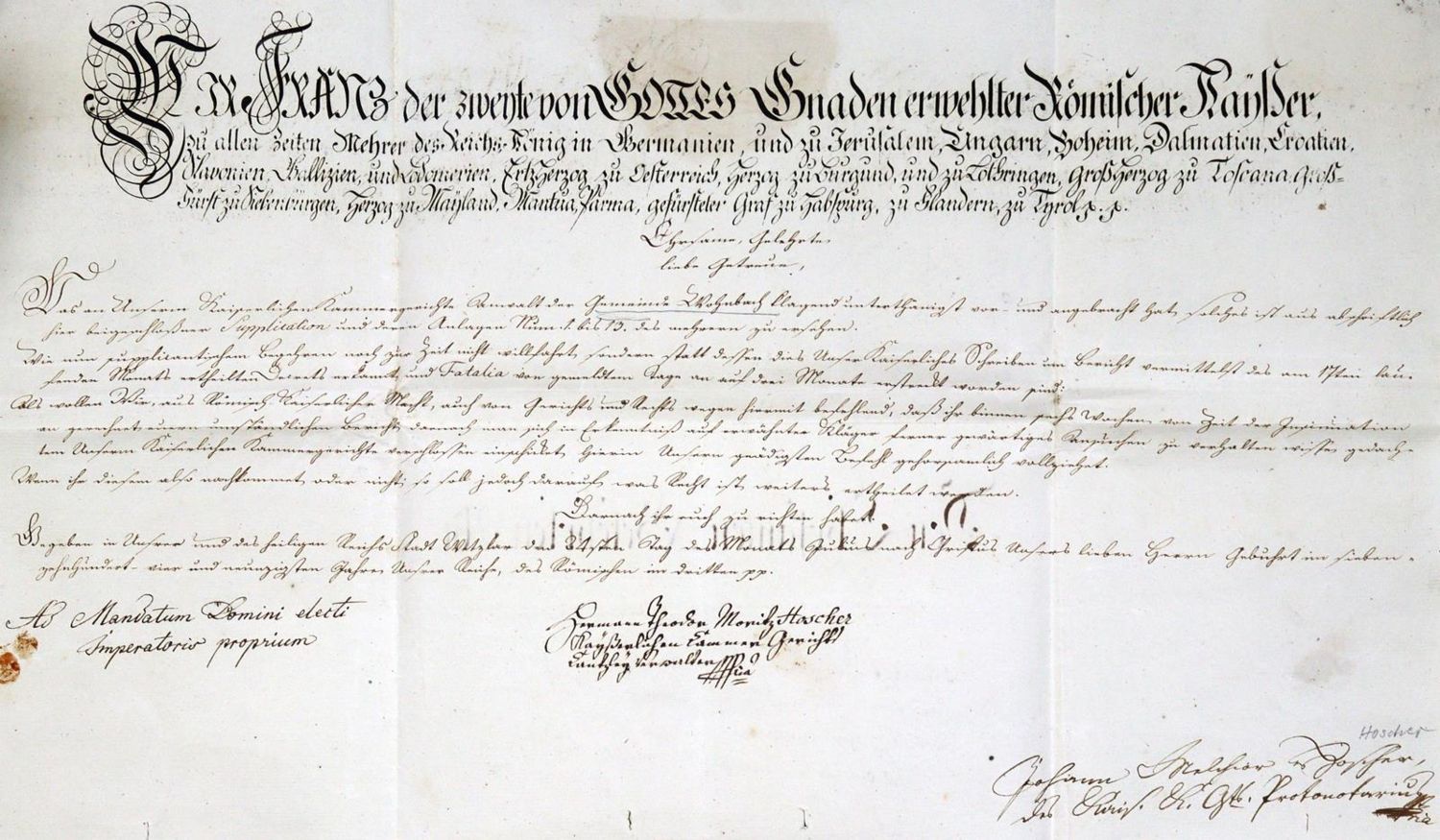 Große Abbildung Nr.1: 125-1843 Wohnbach.: (Deutschland, Handschriften)