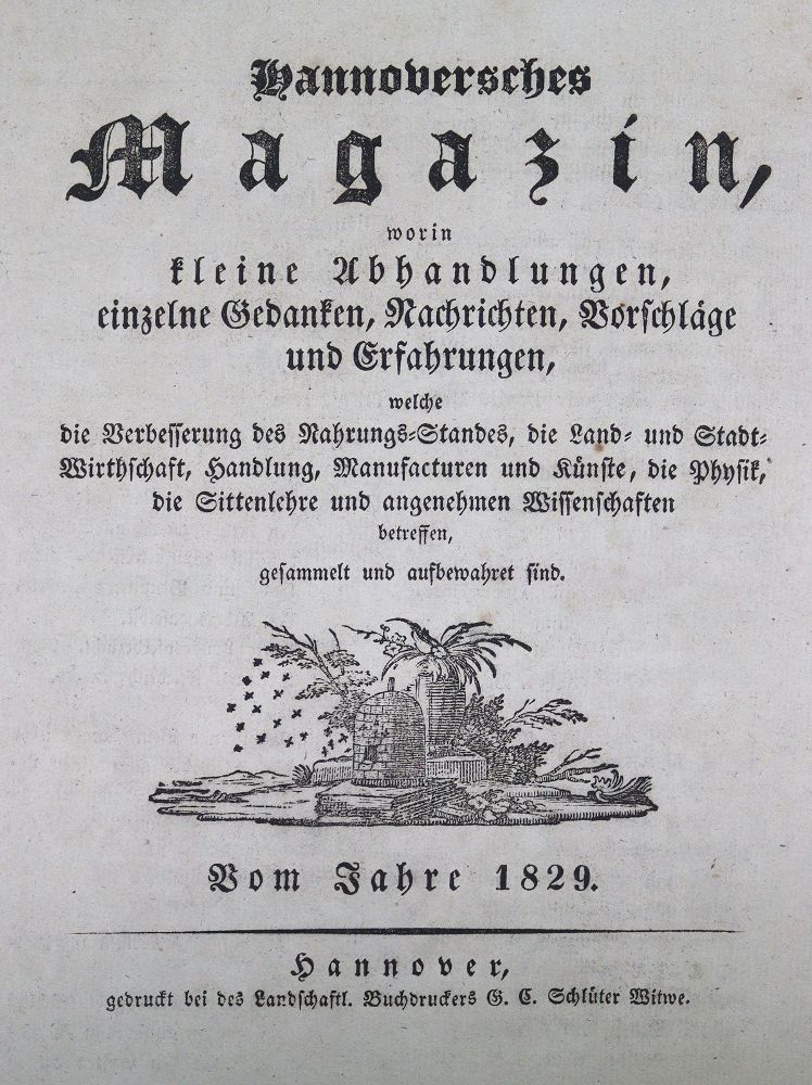Große Abbildung Nr.1: 125-1846 Neues Hannoverisches Magazin.: (Deutschland, Hannover)