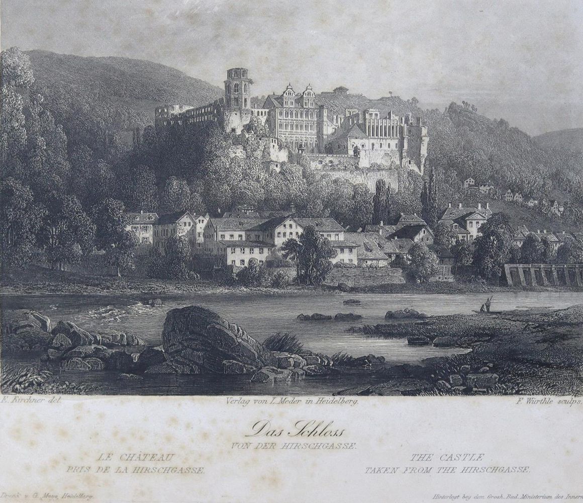 Große Abbildung Nr.1: 125-1849 Malerische Ansichten von Heidelberg.: (Deutschland, Heidelberg)
