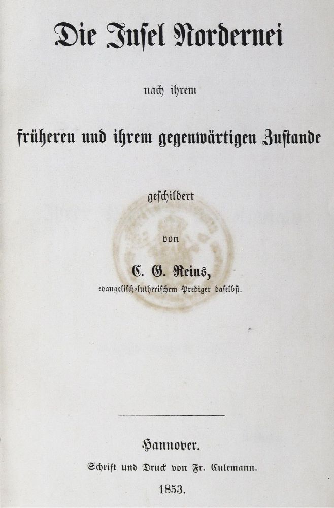 Große Abbildung Nr.1: 125-1877 Reins,C.G.: (Deutschland, Norderney)