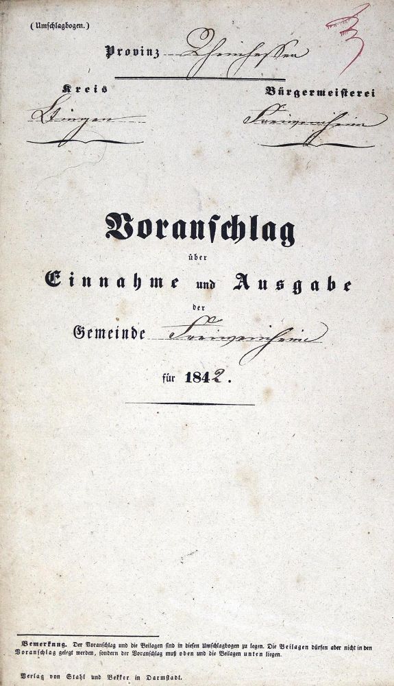 Große Abbildung Nr.1: 125-1894 Sammlung: (Deutschland, Rheinhessen, Handschriften)