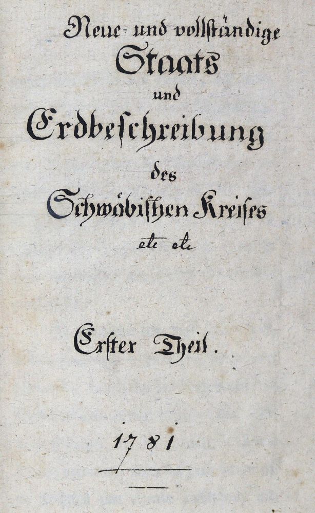 Große Abbildung Nr.1: 125-1916 (Hünlin,D.).: (Deutschland, Schwaben)