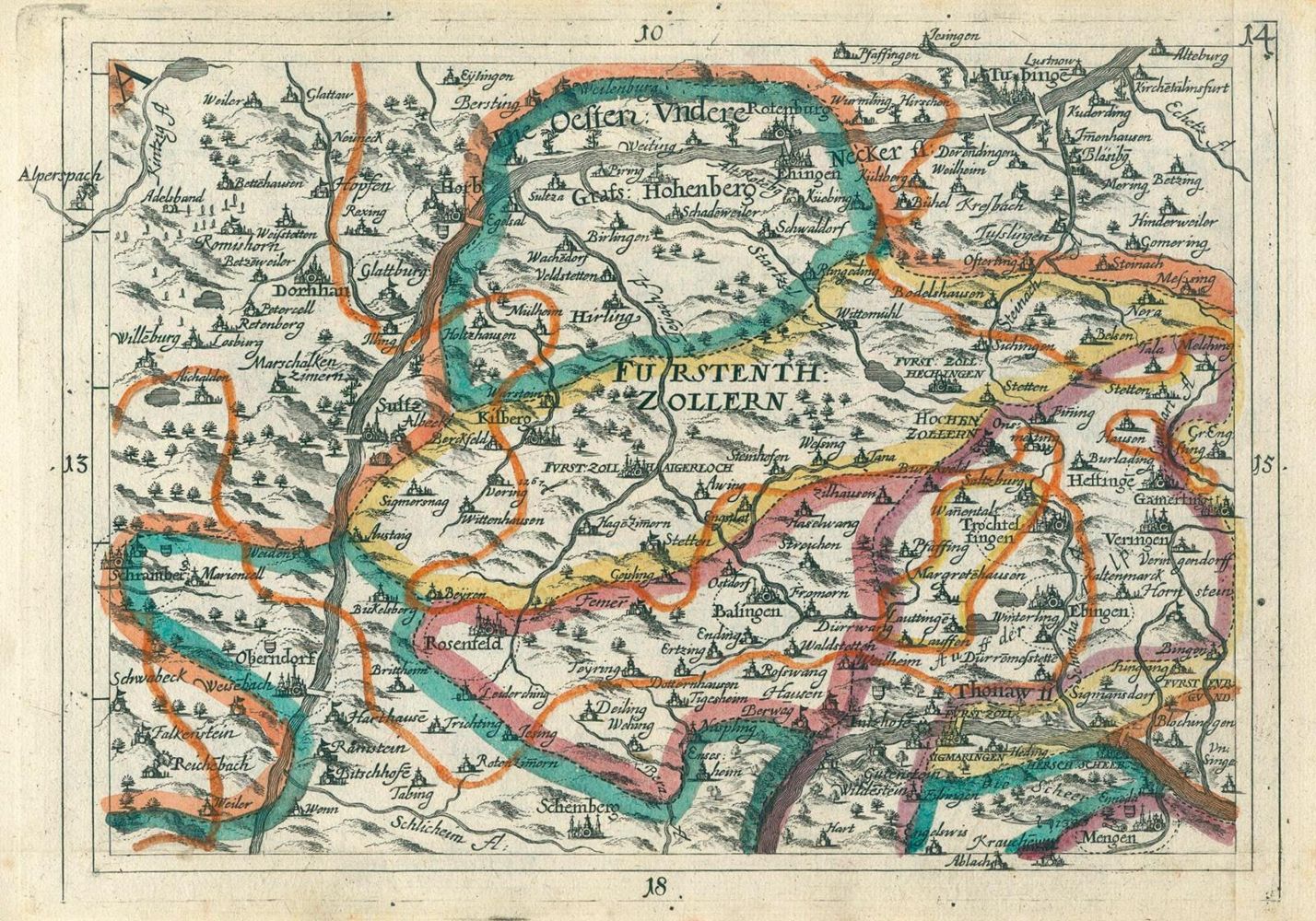Große Abbildung Nr.3: 125-1917 Hurter,J.C.: (Deutschland, Schwaben)