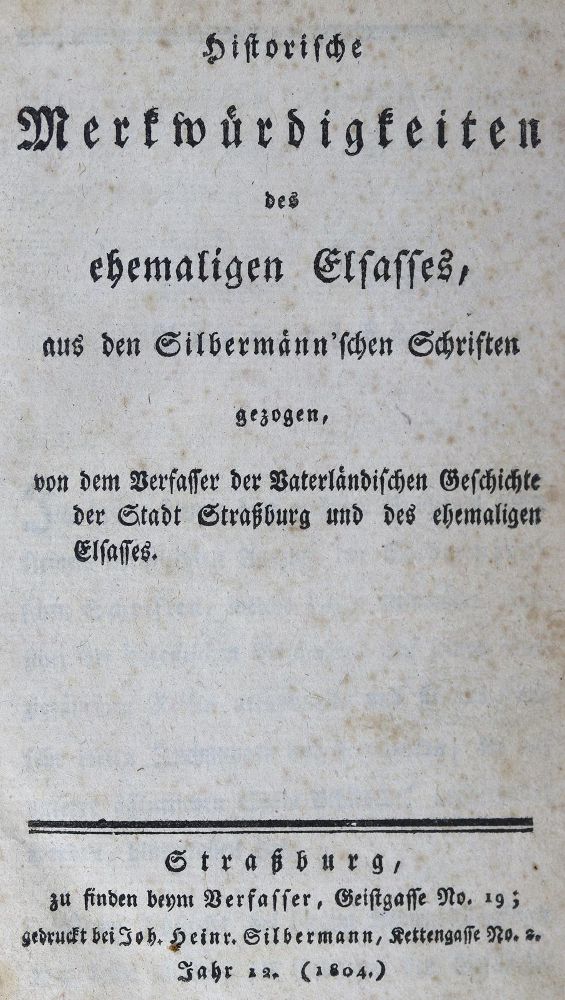 Große Abbildung Nr.1: 125-1930 (Friese,J.): (Frankreich, Elsass)