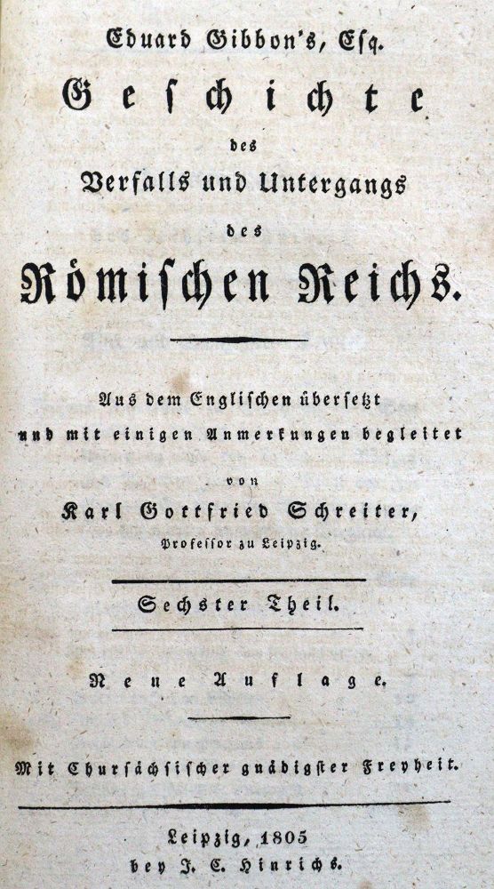 Große Abbildung Nr.1: 125-1952 Gibbon,E.: (Italien)