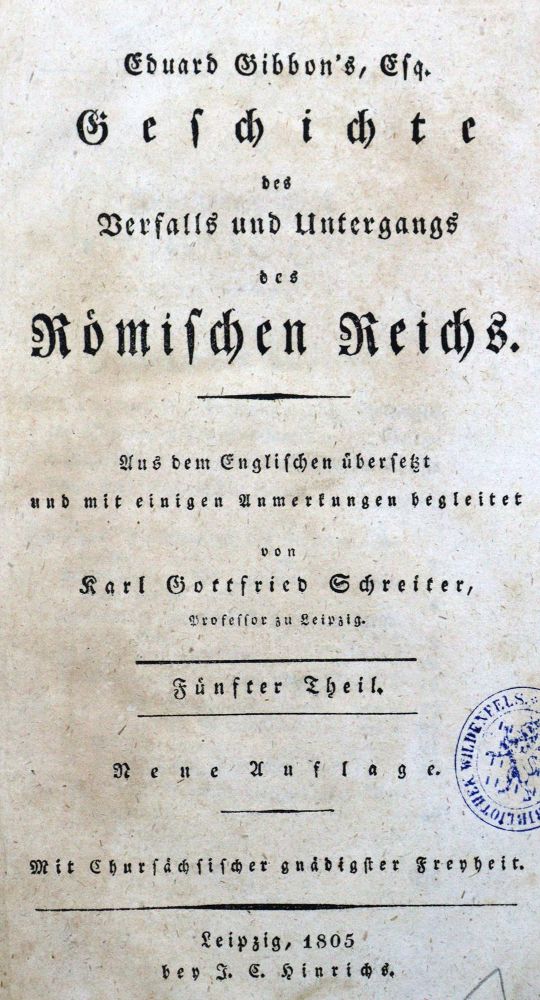 Große Abbildung Nr.2: 125-1952 Gibbon,E.: (Italien)