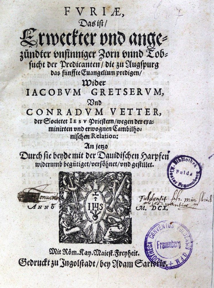 Große Abbildung Nr.1: 125-197 Gretser,J. u. C.Vetter.: (Alte Drucke, Handschriften und Theologie)