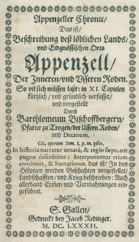 Große Abbildung Nr.2: 125-1992 Bischoffberger, B.: (Schweiz, Appenzell)