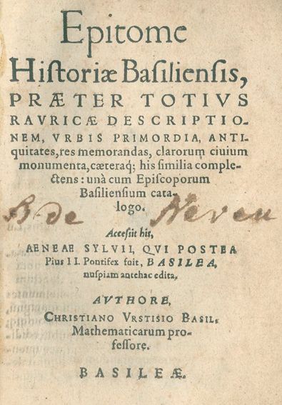 Große Abbildung Nr.1: 125-1995 Wurstisen,C.: (Schweiz, Basel)