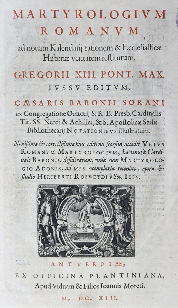 Große Abbildung Nr.2: 125-20 Baronius,C.: (Alte Drucke, Handschriften und Theologie)