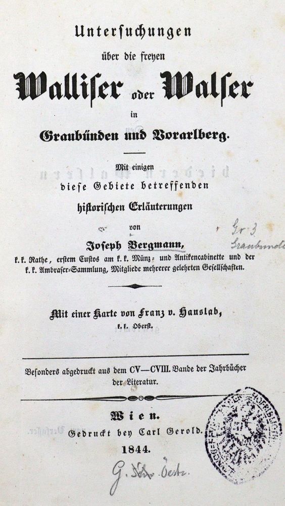Große Abbildung Nr.2: 125-2000 Bergmann,J.: (Schweiz, Graubünden)
