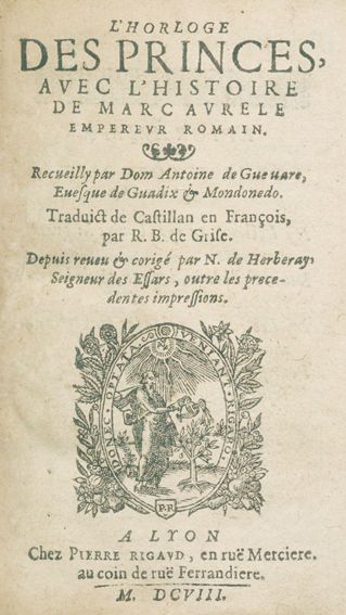 Große Abbildung Nr.1: 125-201 Guevara,A.de.: (Alte Drucke, Handschriften und Theologie)