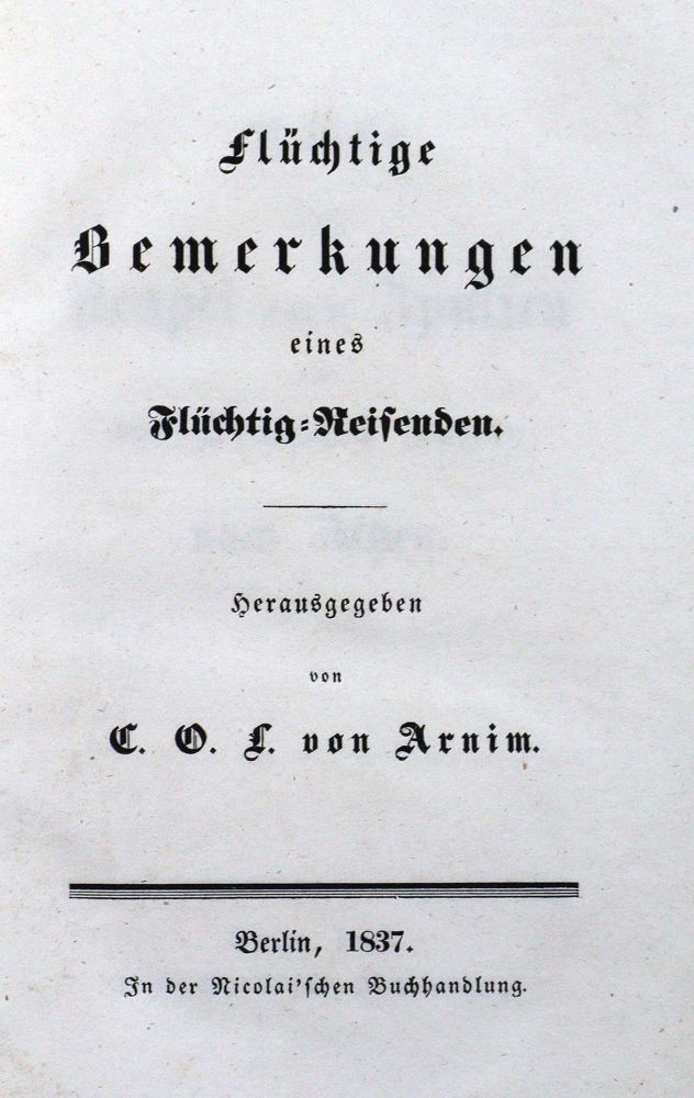 Große Abbildung Nr.2: 125-2028 Arnim,C.O.L.v. (Hrsg.).: (Verschiedene Länder - Geschichte)