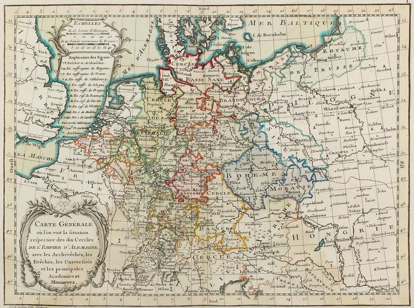 Große Abbildung Nr.1: 125-2029 Courtalon,J.C.: (Verschiedene Länder - Geschichte, Atlanten)